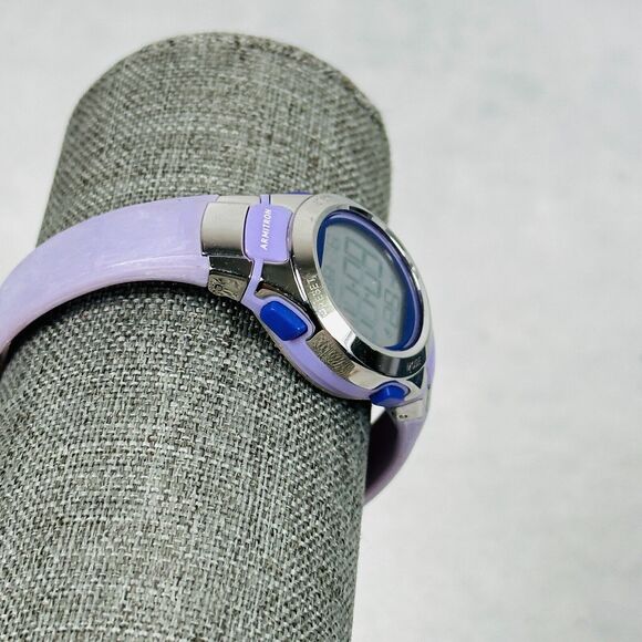 Armiton Watch Womens 27mm Purple Pro Sport Digital Alarm Day Date New Battery - Picture 3 of 9